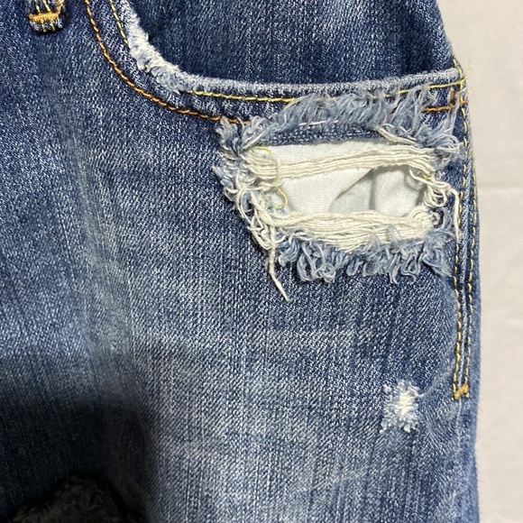 Hollister distressed micro mini Jean skirt​​​ - Picture 3 of 9